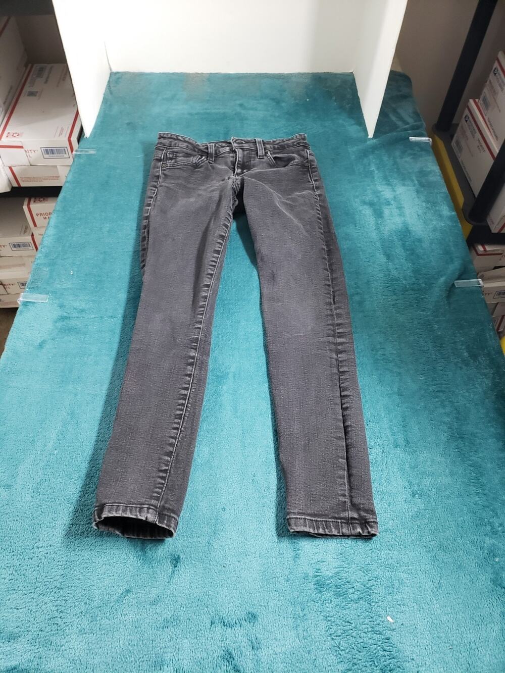 Joes Jeans Size 25 Womens Black Pants Stretch Denim Mid Rise The Skinny Cropped